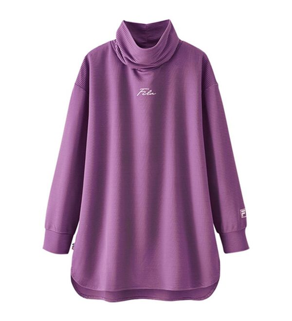 BELLUNA（ベルーナ）の「＜ＦＩＬＡ＞リップル素材ゆるタートルチュニック（チュニック）」｜詳細画像