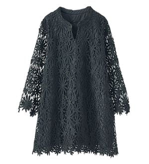 BELLUNA（ベルーナ）の「上品レースチュニック（チュニック）」｜黒