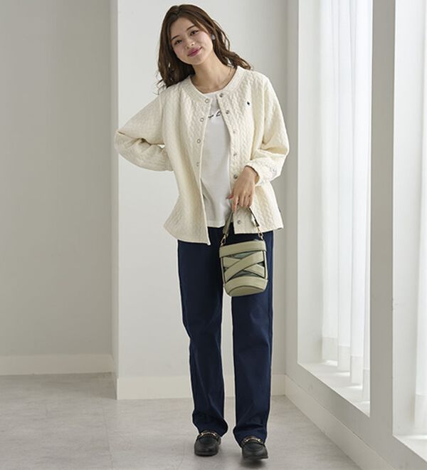 BELLUNA（ベルーナ）の「【ＰＯＬＯ　ＢＣＳ】ジャカード素材カーディガン（その他カーディガン）」｜詳細画像