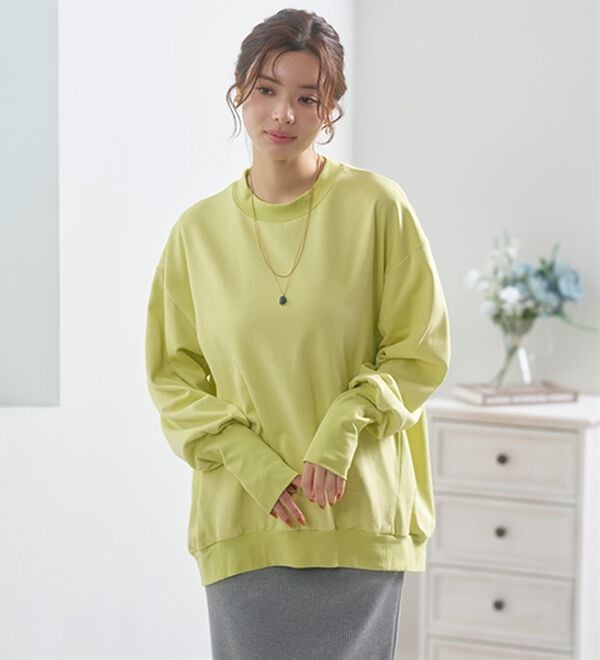 BELLUNA（ベルーナ）の「長めのリブが差をつける！全隠しトレーナー（トレーナー・スウェット）」｜詳細画像