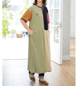 ルフラン（ルフラン）の「刺しゅう使いのロングワンピース（ロングワンピース）」｜フライパン