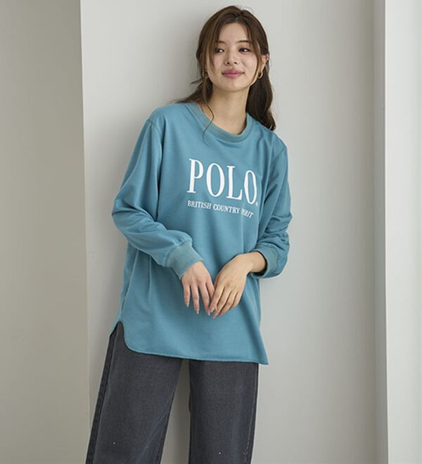 BELLUNA（ベルーナ）の「【ＰＯＬＯ　ＢＣＳ】ミニ裏毛素材デザイントップス（カットソー）」｜詳細画像