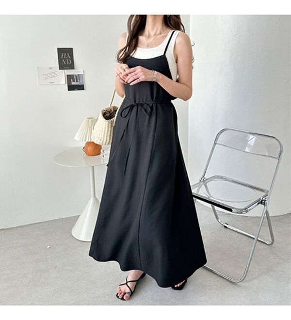 GeeRA（ジーラ）の「リネンライクロングキャミワンピース（その他ワンピース）」｜詳細画像