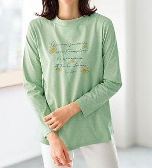 BELLUNA（ベルーナ）の「＜ＥＬＬＥ　Ａｃｔｉｖｅ＞綿タッチ裏起毛プルオーバー（カットソー）」｜詳細画像