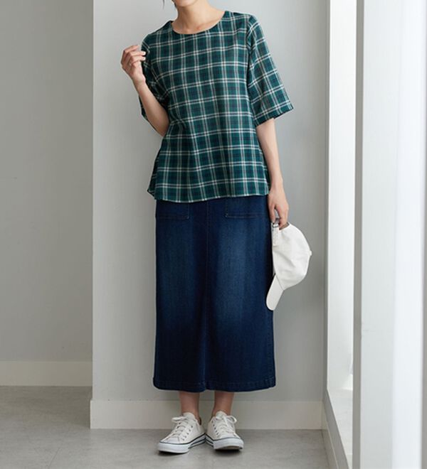 BELLUNA（ベルーナ）の「さらっと快適！Tシャツ見えブラウス（ブラウス）」｜詳細画像