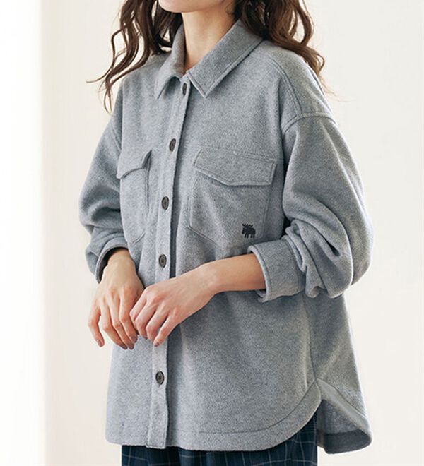 BELLUNA（ベルーナ）の「＜ｍｏｚ＞フリースシャツジャケット（その他ジャケット）」｜詳細画像