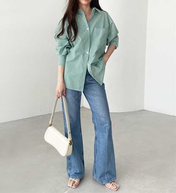 GeeRA（ジーラ）の「アソート柄オーバーサイズシャツ（シャツ）」｜詳細画像