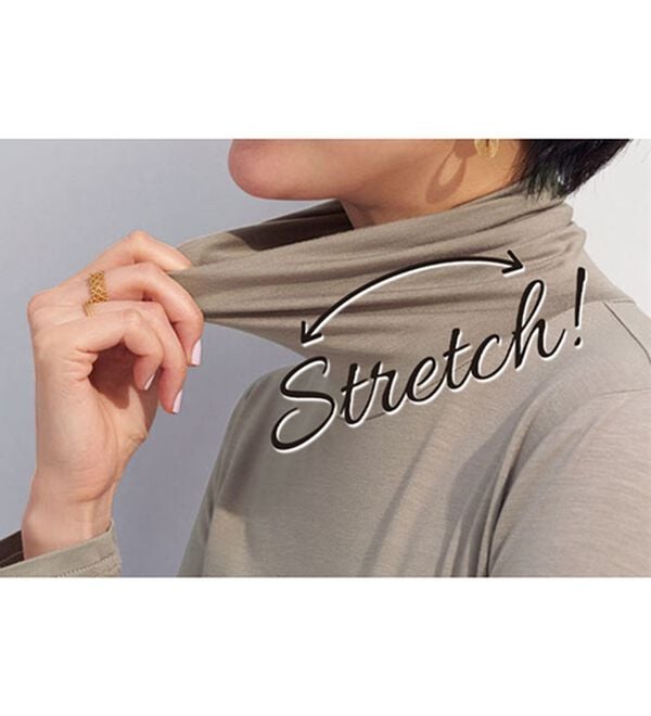 BELLUNA（ベルーナ）の「なめらかテンセル（ＴＭ）繊維ストレッチプルオーバー（カットソー）」｜詳細画像