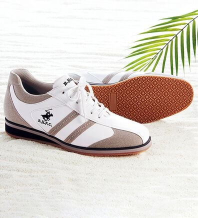 「＜ビバリーヒルズポロクラブ＞洗練ヒールアップスニーカー（メンズスニーカー）」