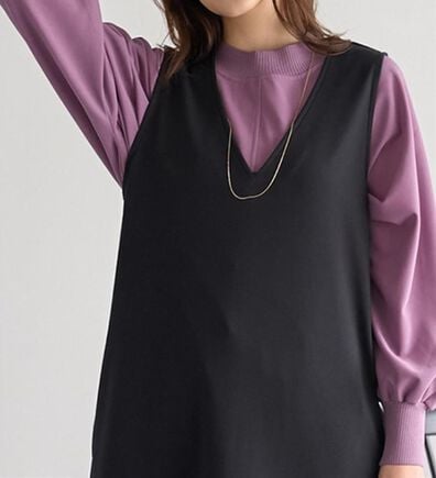 BELLUNA（ベルーナ）の「Ｔシャツ感覚なのにきちんとブラウス見え！カットジョーゼットプルオーバー（カットソー）」