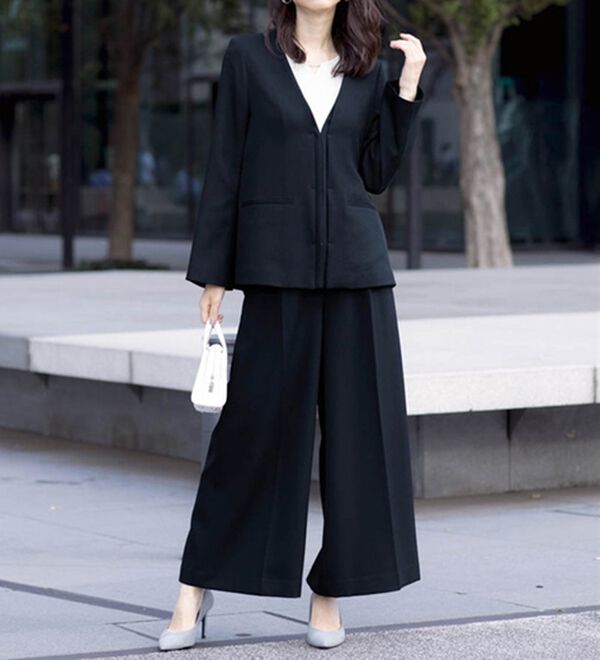 RANAN（ラナン）の「洗える！カセットスーツ　シリーズ（テーパードパンツ）」｜詳細画像