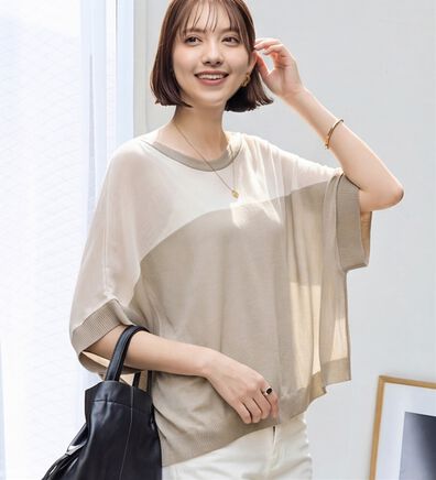 Viola e Viola（ヴィオラ エ ヴィオラ）の「カットソーより涼やか！シアードルマンニット（ニット・セーター）」