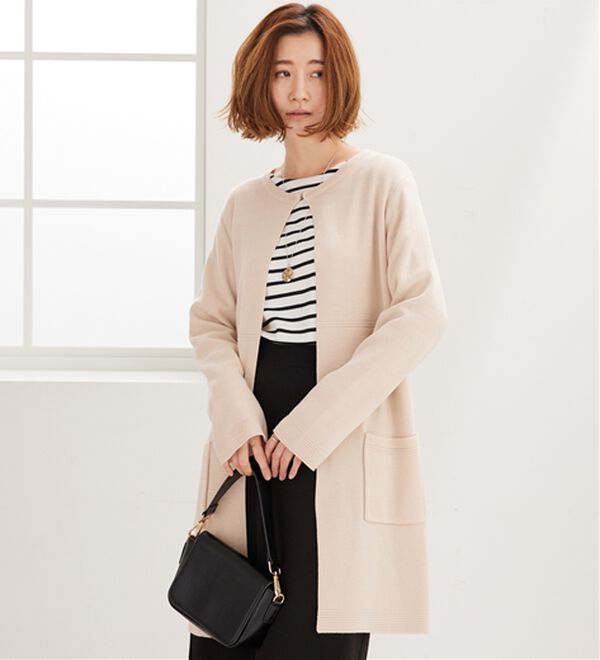 BELLUNA（ベルーナ）の「嬉しい機能付！ミラノリブカーディガン（ニットカーディガン）」｜詳細画像