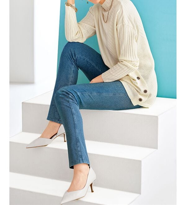 BELLUNA（ベルーナ）の「美ストレッチ素材レギンスパンツ（スパッツ・レギンス）」｜詳細画像