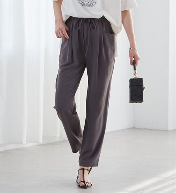 RANAN（ラナン）の「リラックスタックテーパードパンツ（フルレングスパンツ）」｜詳細画像