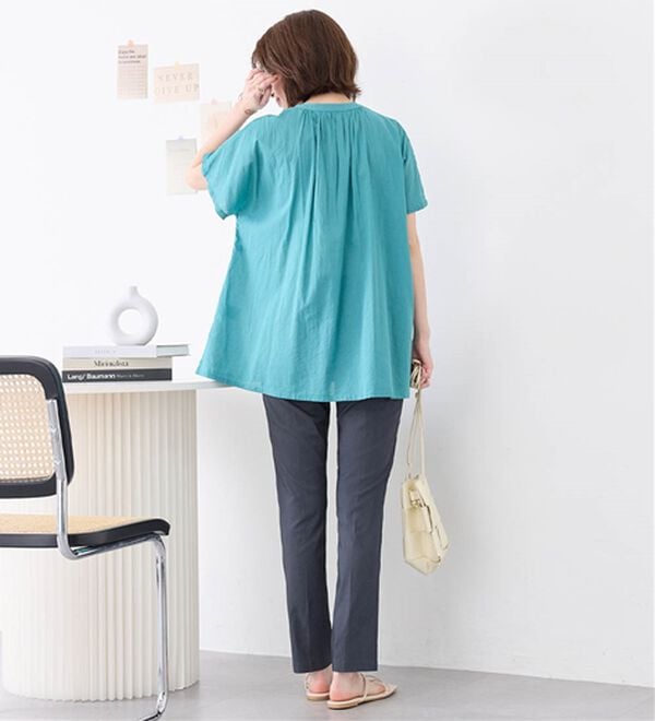 Viola e Viola（ヴィオラ エ ヴィオラ）の「すっきり楽ちんチュニックパンツ（フルレングスパンツ）」｜詳細画像