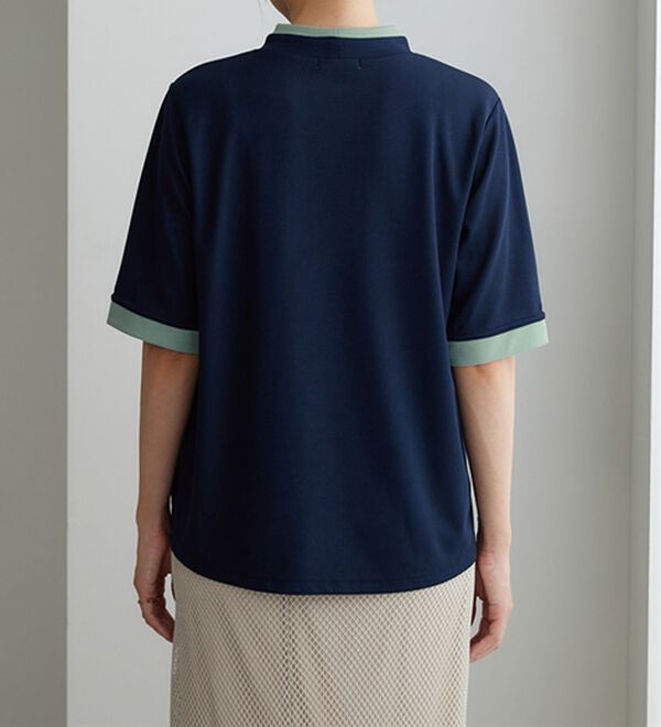 BELLUNA（ベルーナ）の「配色デザインハイネックプルオーバー（カットソー）」｜詳細画像