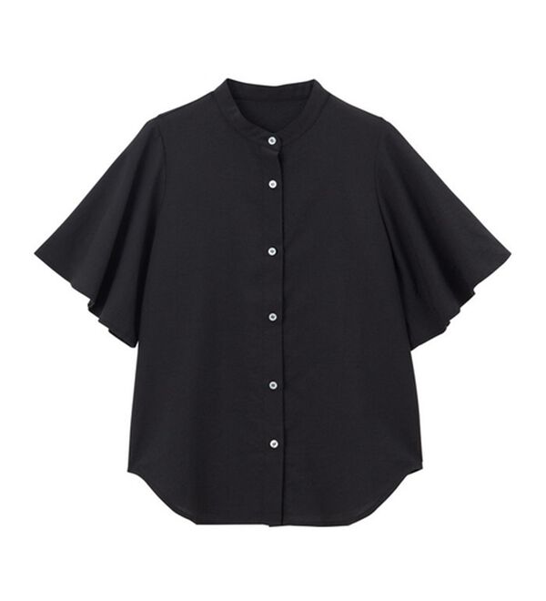 GeeRA（ジーラ）の「フレアー袖バンドカラーブラウス（ブラウス）」｜詳細画像