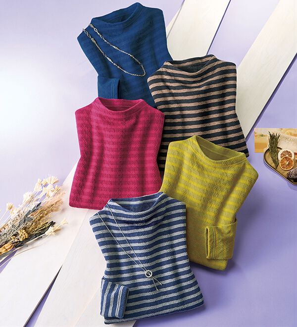 ルフラン（ルフラン）の「あったか裏起毛ジャカード柄プルオーバー（カットソー）」｜詳細画像