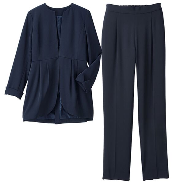 RANAN（ラナン）の「＜２点セット＞ラウンドヘムジャケットセットアップ（パンツスーツ）」｜詳細画像