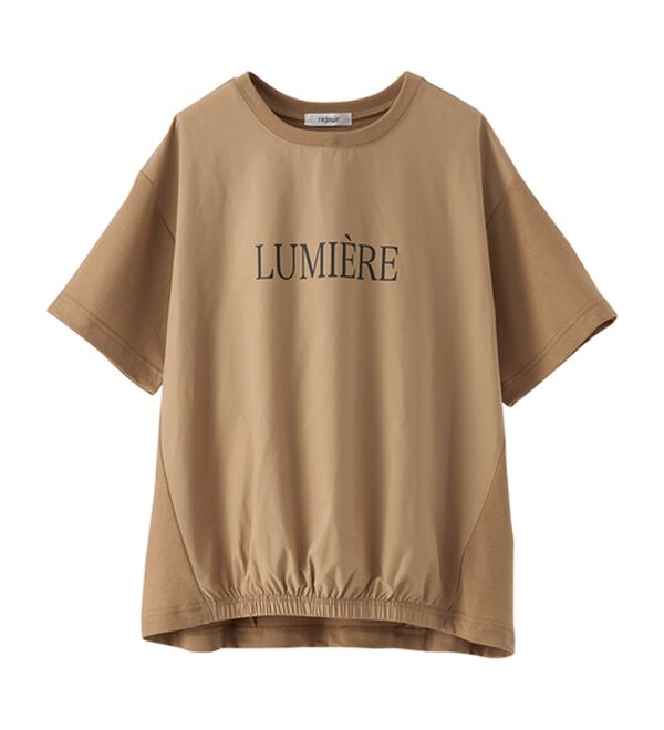 BELLUNA（ベルーナ）の「異素材切替ロゴプリントプルオーバー（カットソー）」｜詳細画像