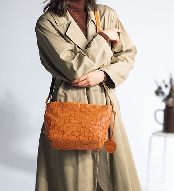 ルフラン（ルフラン）の「＜ズッケロシリーズ＞たくさん入るメッシュレザーショルダー（ショルダーバッグ）」｜詳細画像