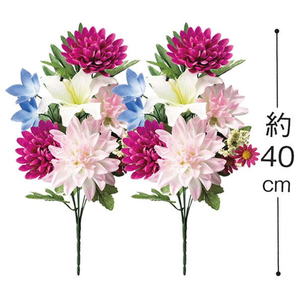 「水やり不要お墓・仏壇用お供え花２本組（仏壇・仏具）」｜詳細画像