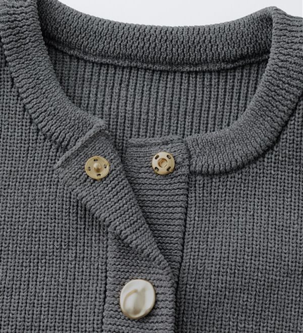 RANAN（ラナン）の「ニュアンスボタンニットベスト（ベスト）」｜詳細画像