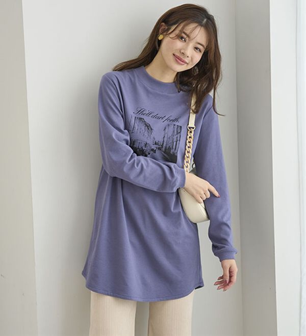 BELLUNA（ベルーナ）の「【メルティポンチ】プリントチュニック（チュニック）」｜詳細画像