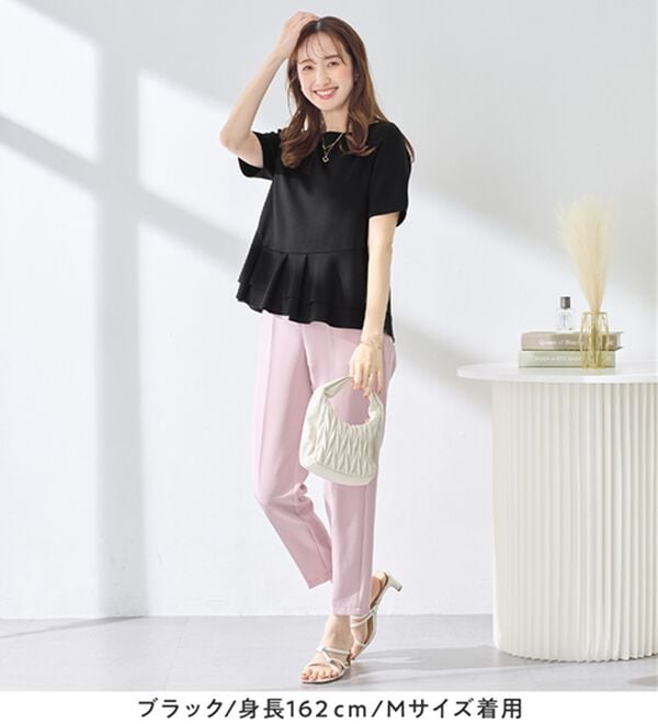 alotta（アロッタ）の「スクエアネックティアードトップス（カットソー）」｜詳細画像