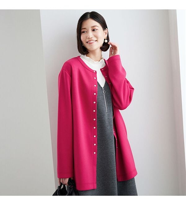 BELLUNA（ベルーナ）の「時短コーデ！ダンボール素材ロングカーデアンサンブル（アンサンブル）」｜詳細画像