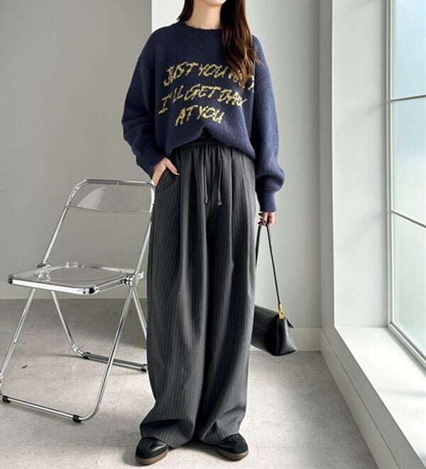 GeeRA（ジーラ）の「【体型カバー】上品なのにラクちんワイドパンツ（フルレングスパンツ）」｜詳細画像