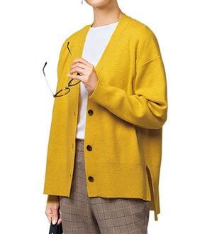 VINNO（ヴィノ）の「総針ゆるニットカーディガン（ニットカーディガン）」｜詳細画像