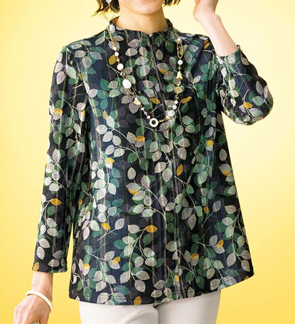 詩仙堂 TAMURA HITOSHI ちりめん ブラウス シセンドウ 詩仙堂 HITOSHI