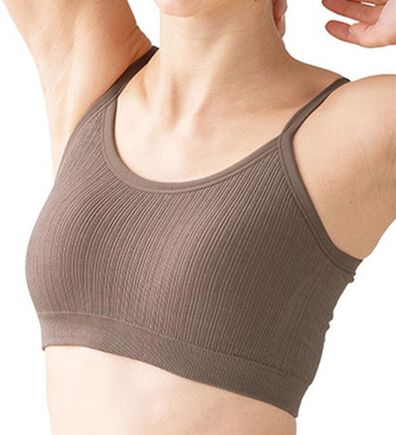 LAVIENNE（ラヴィエンヌ）の「ニュアンスカラーな綿混の美（ミ）ラクるブラ（ブラジャー）」