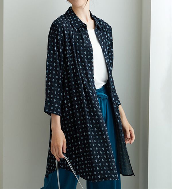 BELLUNA（ベルーナ）の「レーヨン素材ピンタック使いワンピース（その他ワンピース）」｜詳細画像