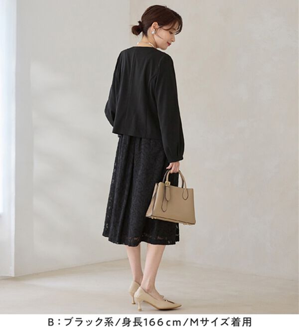 Viola e Viola（ヴィオラ エ ヴィオラ）の「【２点セット】選べる！華やかワンピースアンサンブルスーツ（ワンピースセットスーツ）」｜詳細画像