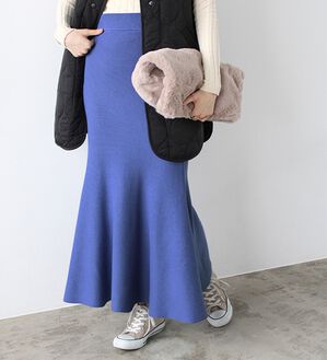 GeeRA（ジーラ）の「ニットマーメイドスカート（ロングスカート）」｜詳細画像