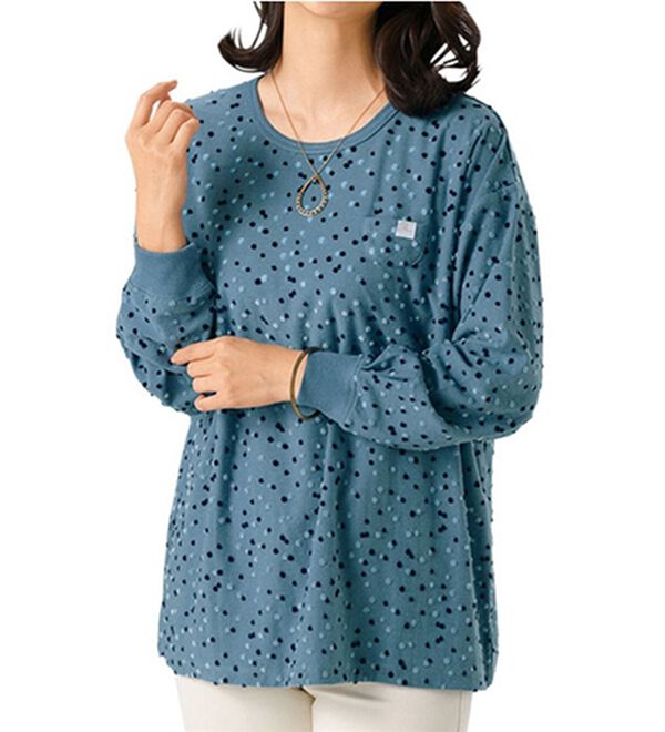 ルフラン（ルフラン）の「【３色組】つぶつぶドットのプルオーバー（カットソー）」｜詳細画像