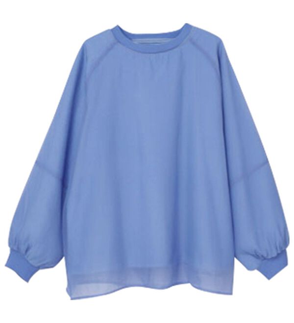 RANAN（ラナン）の「裏起毛シアー素材レイヤードスウェット（カットソー）」｜詳細画像