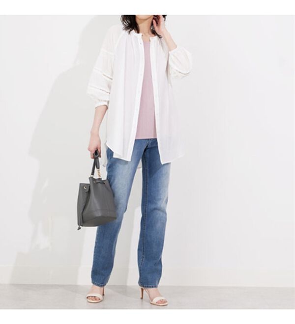 BELLUNA（ベルーナ）の「テレコ素材タンクトップ（タンクトップ・キャミソール）」｜詳細画像