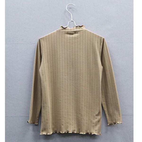 「ミニケーブル柄ハイネックプルオーバー（カットソー）」｜詳細画像