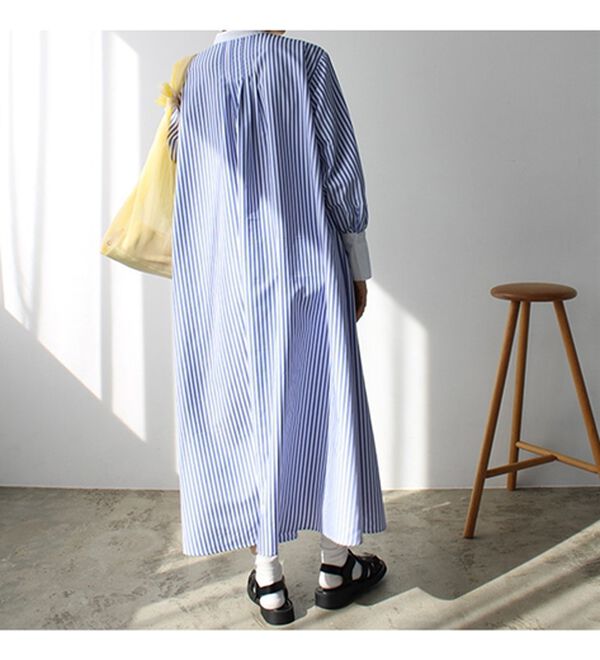 GeeRA（ジーラ）の「フレアーロングシャツワンピース（シャツワンピース）」｜詳細画像