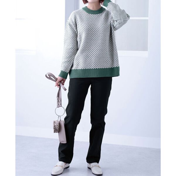 BELLUNA（ベルーナ）の「裏起毛ツイルゆったり快適パンツ（フルレングスパンツ）」｜詳細画像