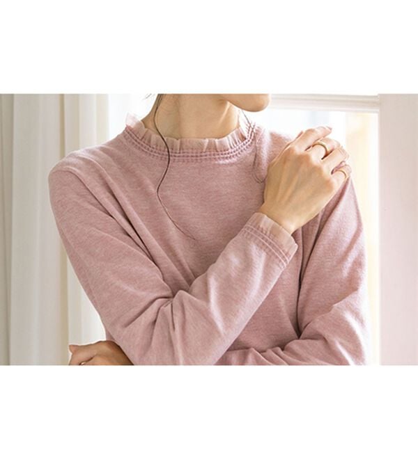 ルフラン（ルフラン）の「顔まわりで彩る＊デザイン衿ニット（ニット・セーター）」｜詳細画像