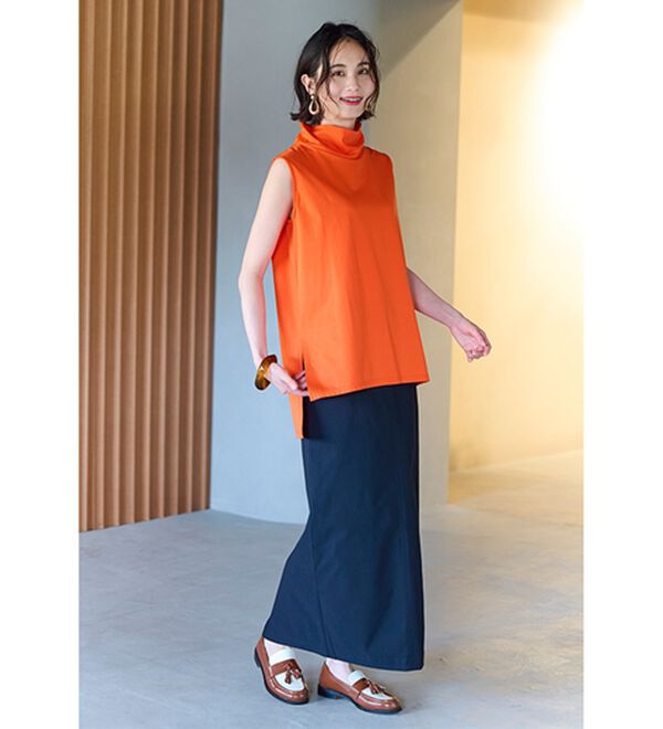 RANAN（ラナン）の「スリーブレスハイネックプルオーバー（カットソー）」｜詳細画像