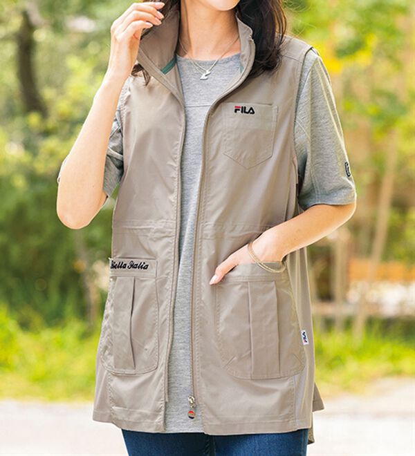 ルフラン（ルフラン）の「＜ＦＩＬＡ＞手ぶらでウォーキング！軽・涼ベスト（ベスト）」｜詳細画像