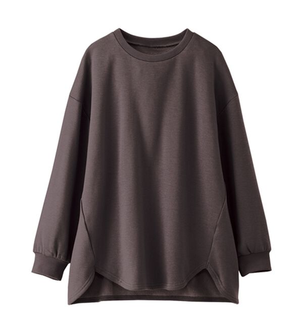 BELLUNA（ベルーナ）の「ふわふわ裏ファーゆったりプルオーバー（カットソー）」｜詳細画像