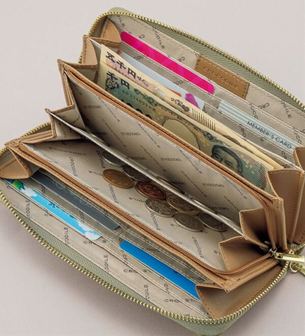 BELLUNA（ベルーナ）の「＜クロコダイル＞ジャカード織使い長財布（財布・パスケース）」｜詳細画像