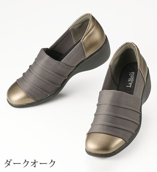 ルフラン（ルフラン）の「ラシーナコンフォート　はっ水ストレッチ４Ｅシューズ（スリッポン）」｜詳細画像